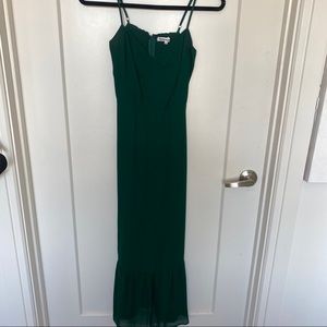 Reformation size 4 emerald green dress